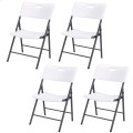 Pack 4 cadeiras dobráveis brancas Lifetime | Distria